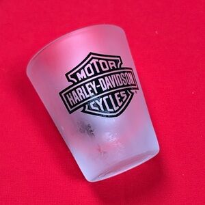 Harley-Davidson Motorcycles frosted shot glass!